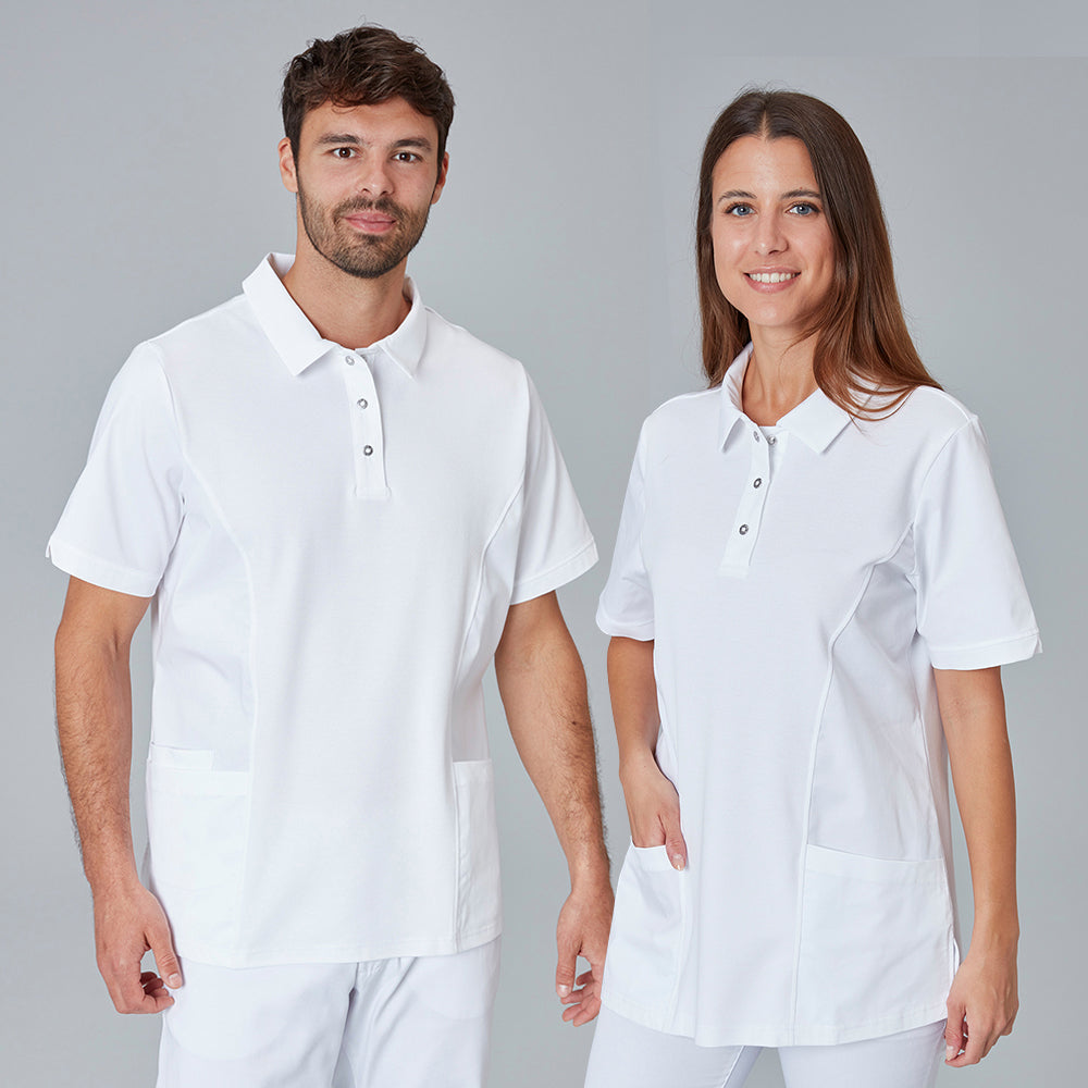 Unisex Polo-Kasack, kurzarm