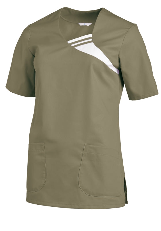 Schlupfkasack  · Ausschnitt mit kontrastfarbigem Einsatz