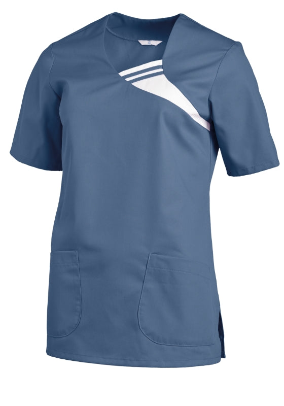 Schlupfkasack  · Ausschnitt mit kontrastfarbigem Einsatz