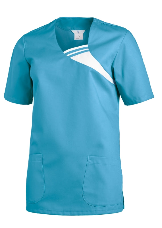 Schlupfkasack  · Ausschnitt mit kontrastfarbigem Einsatz