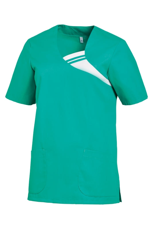 Schlupfkasack  · Ausschnitt mit kontrastfarbigem Einsatz