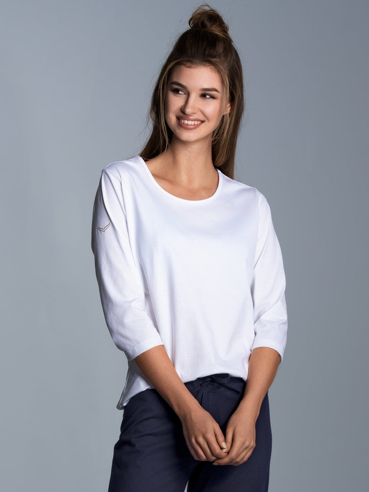 Trigema 3/4 Arm Shirt aus Biobaumwolle C2C
