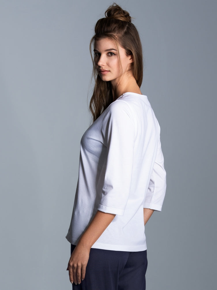 Trigema 3/4 Arm Shirt aus Biobaumwolle C2C