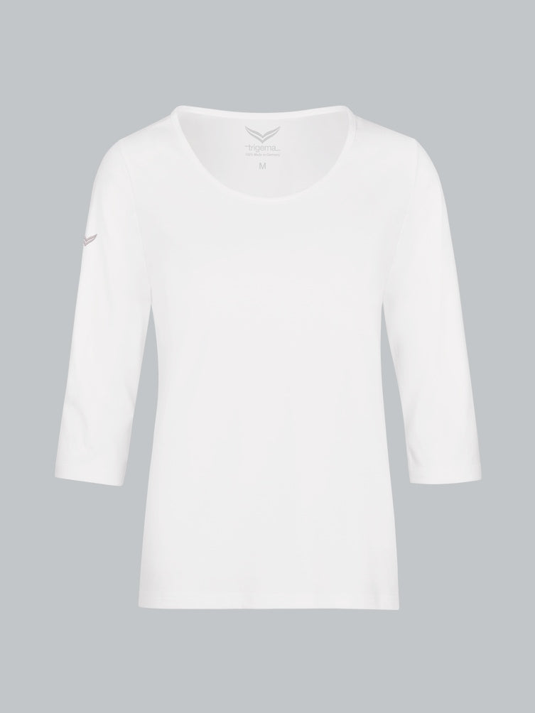 Trigema 3/4 Arm Shirt aus Biobaumwolle C2C