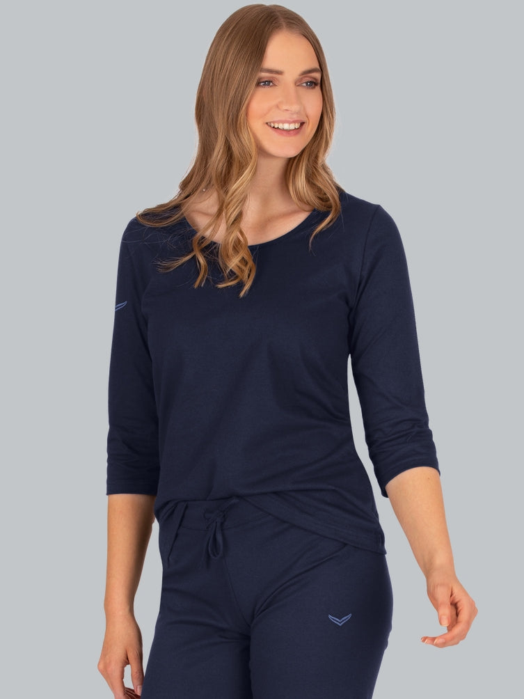 Trigema 3/4 Arm Shirt aus Biobaumwolle C2C