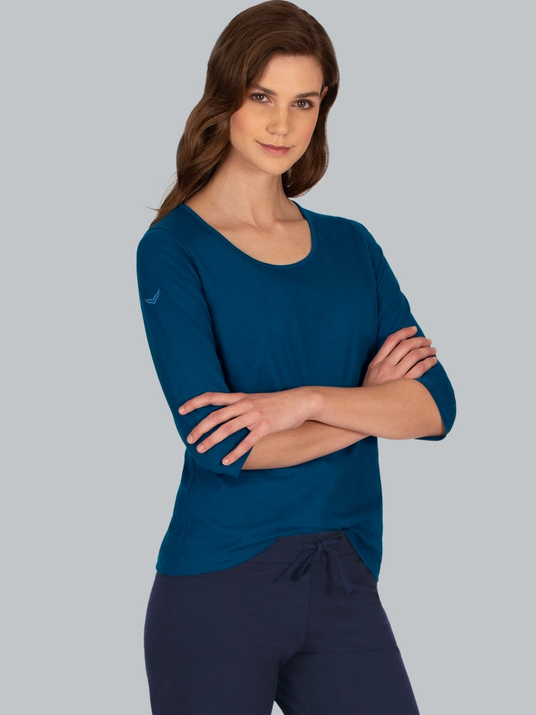 Trigema 3/4 Arm Shirt aus Biobaumwolle C2C