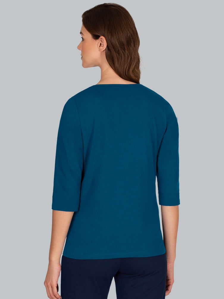 Trigema 3/4 Arm Shirt aus Biobaumwolle C2C