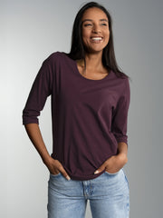 Trigema 3/4 Arm Shirt aus Biobaumwolle C2C