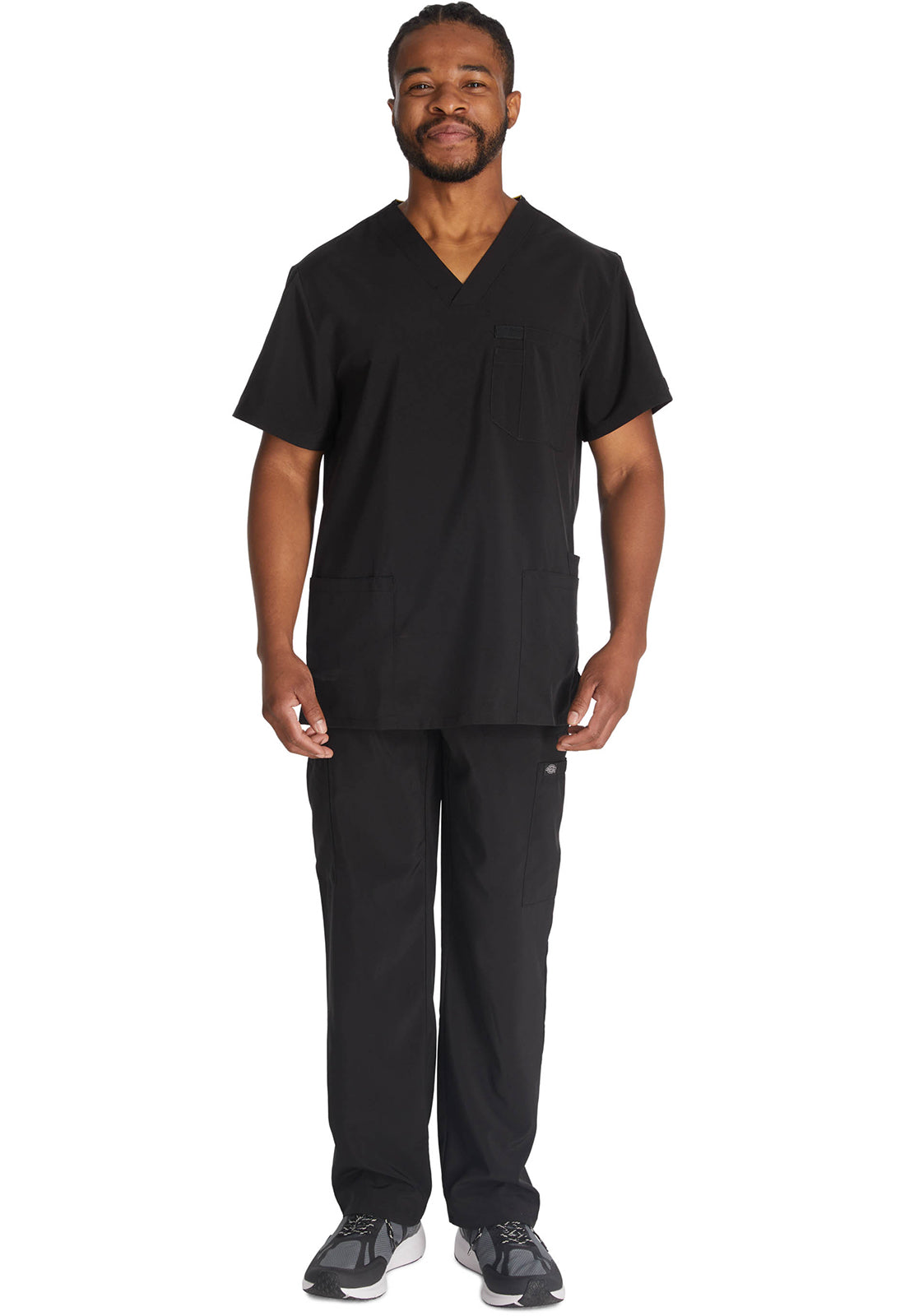 Herren Stretch-Kasack mit V-Ausschnitt