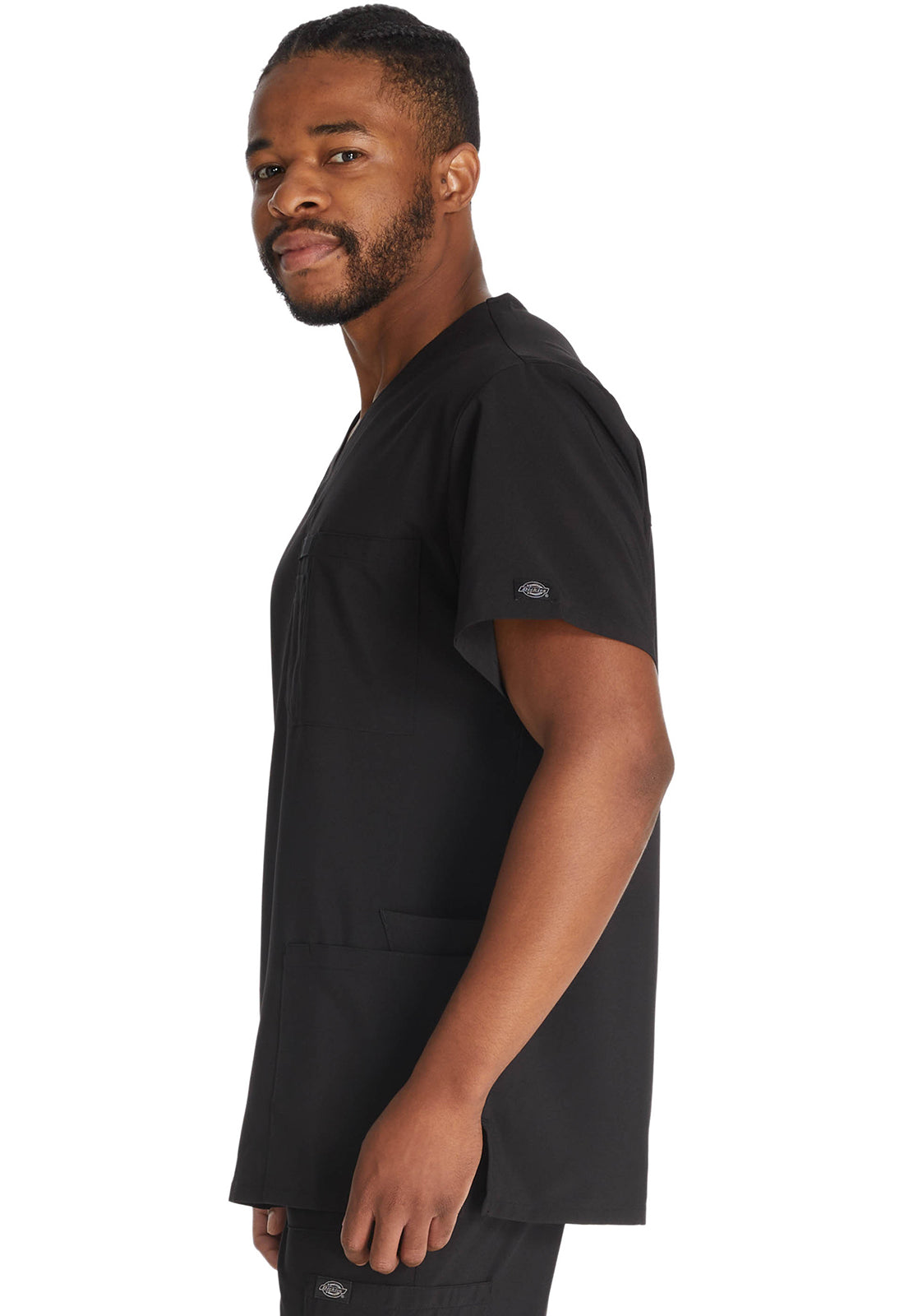 Herren Stretch-Kasack mit V-Ausschnitt