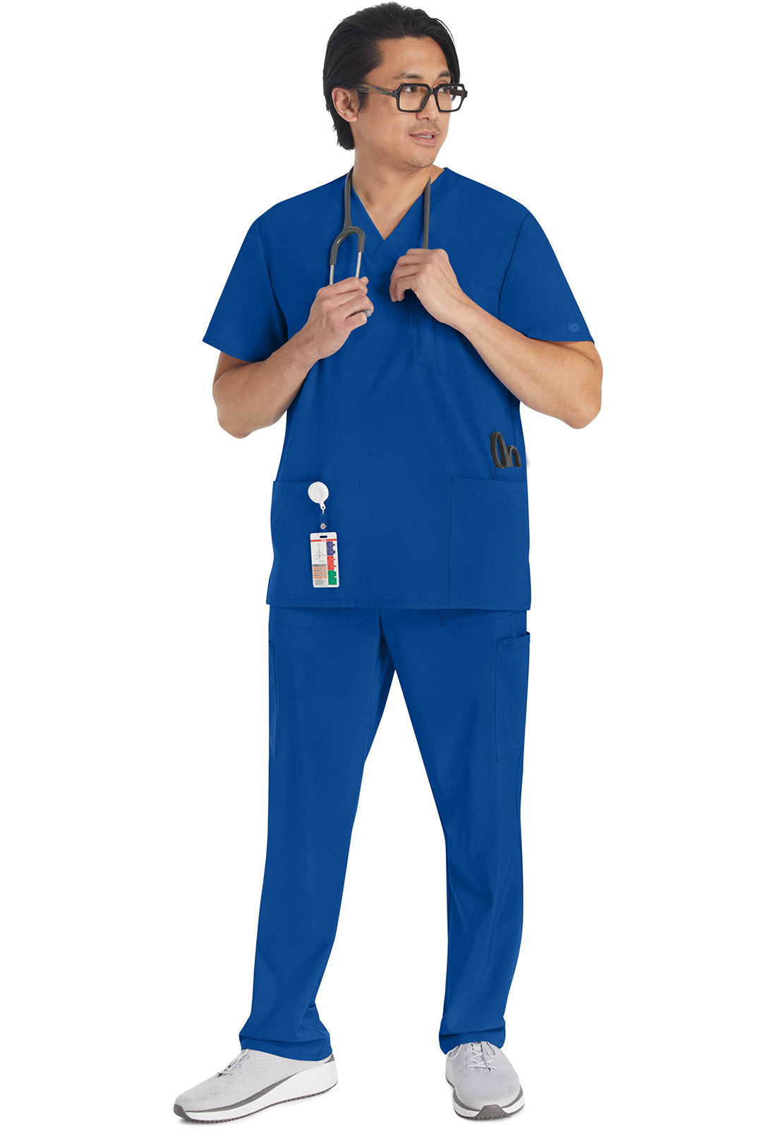 Herren Stretch-Kasack mit V-Ausschnitt