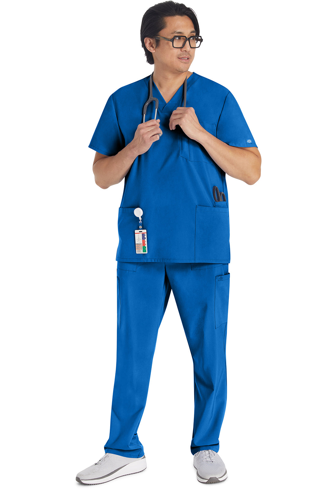 Herren Stretch-Kasack mit V-Ausschnitt