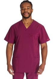Herren Stretch-Kasack mit V-Ausschnitt