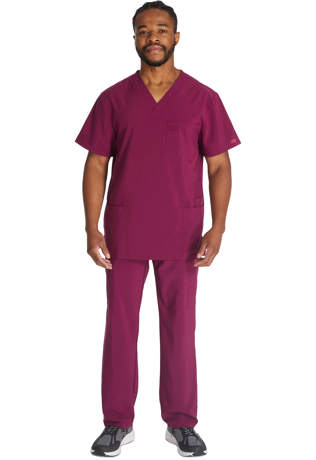 Herren Stretch-Kasack mit V-Ausschnitt
