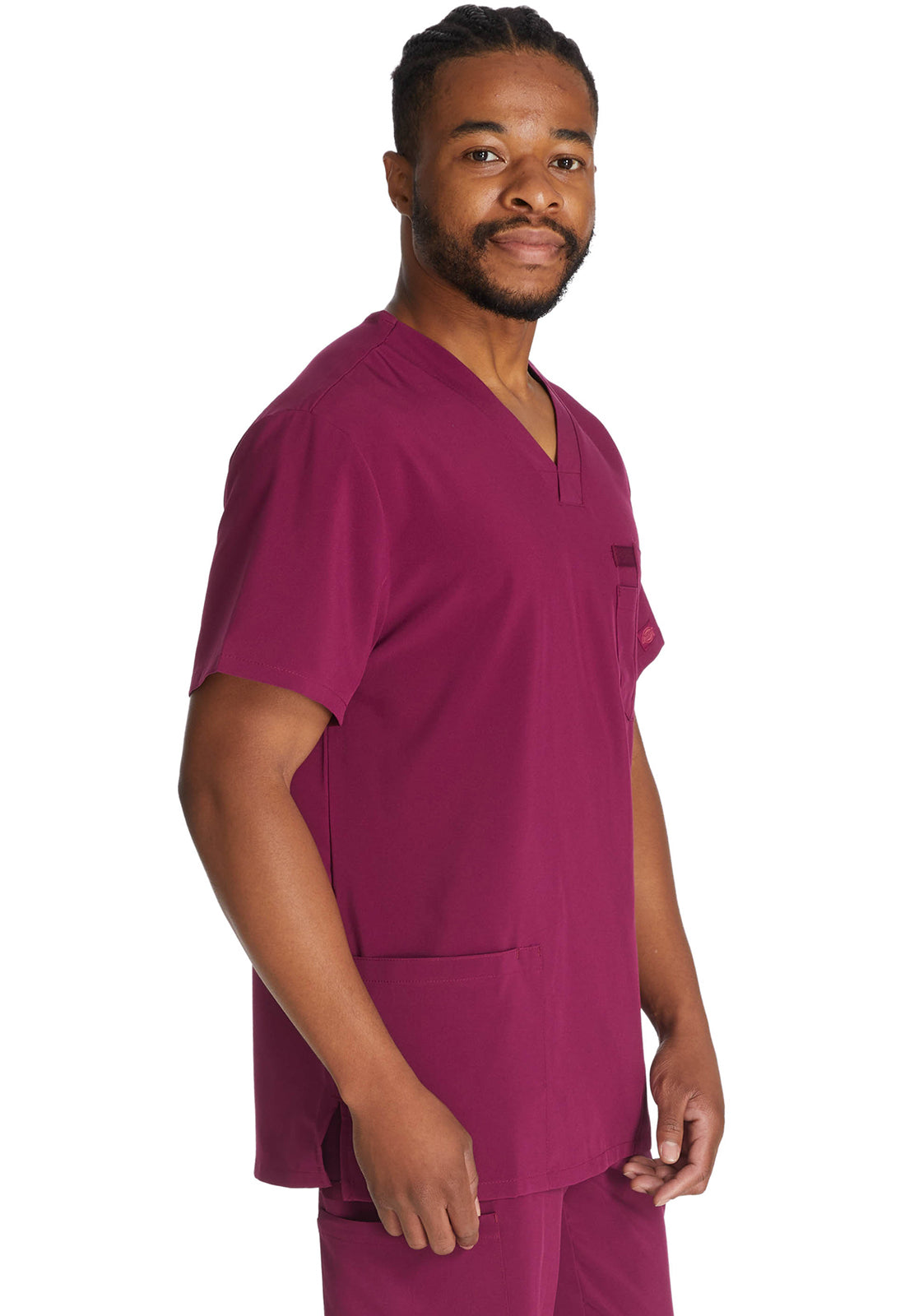 Herren Stretch-Kasack mit V-Ausschnitt