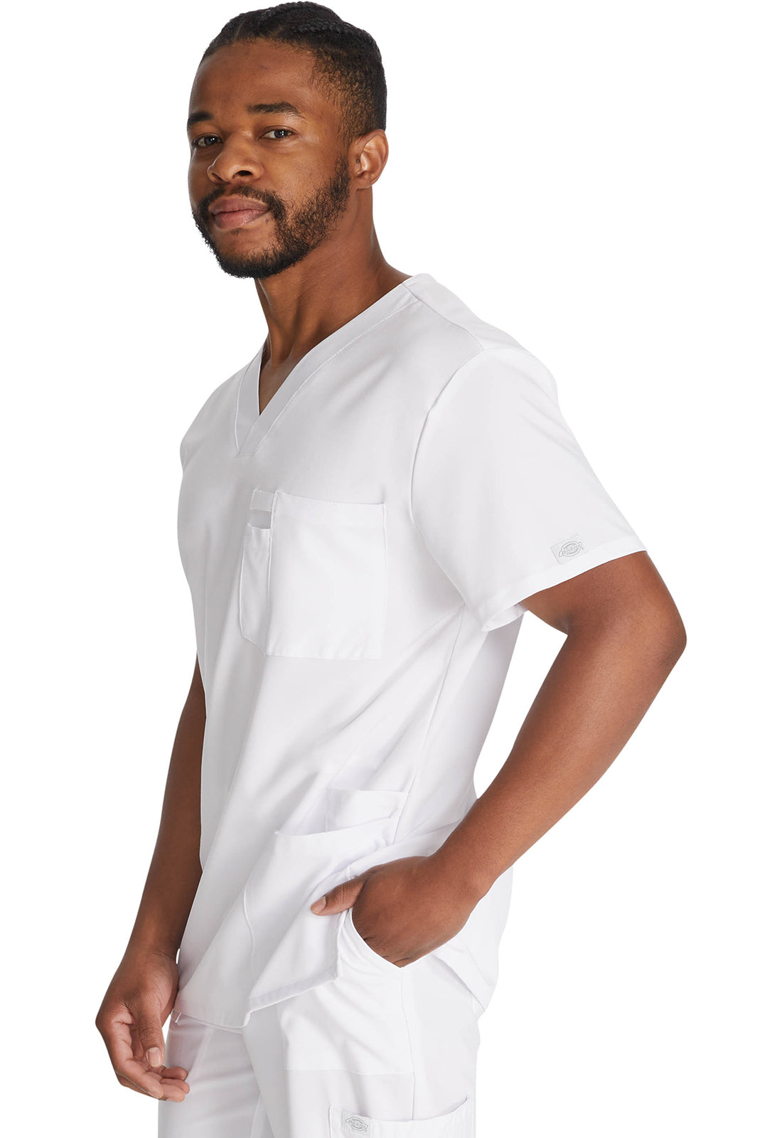 Herren Stretch-Kasack mit V-Ausschnitt