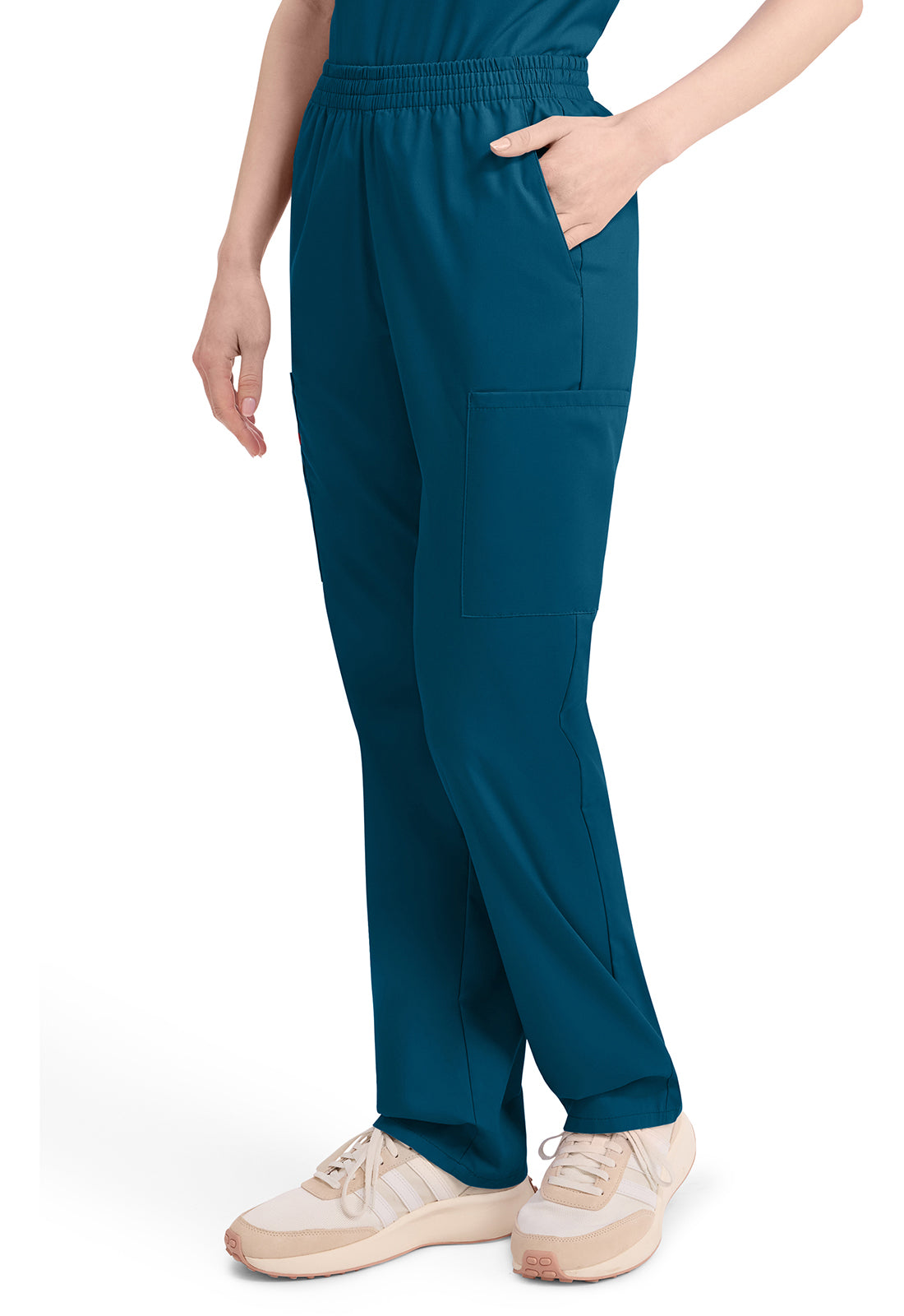 Damen Schlupfhose mit Cargotaschen