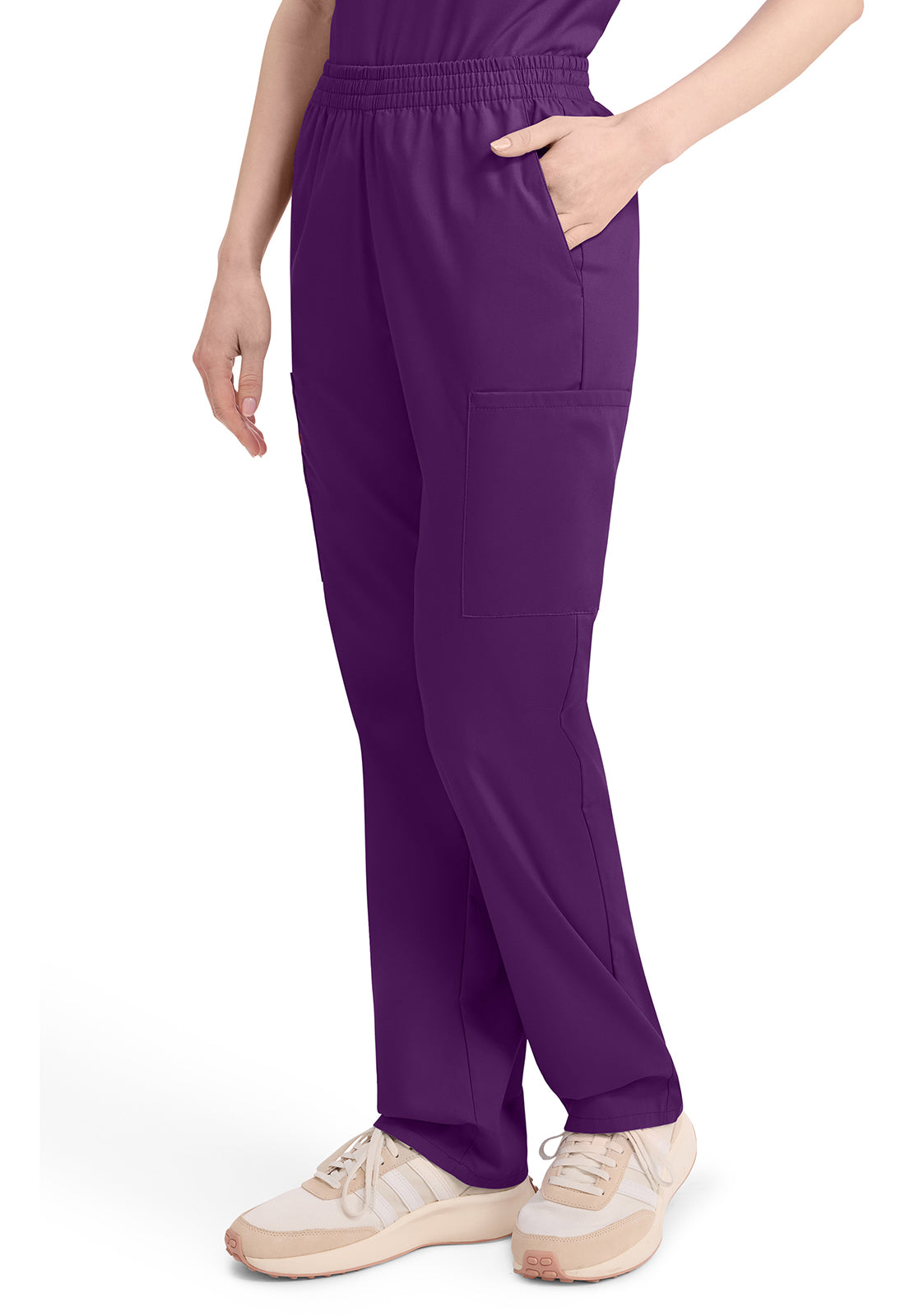 Damen Schlupfhose mit Cargotaschen