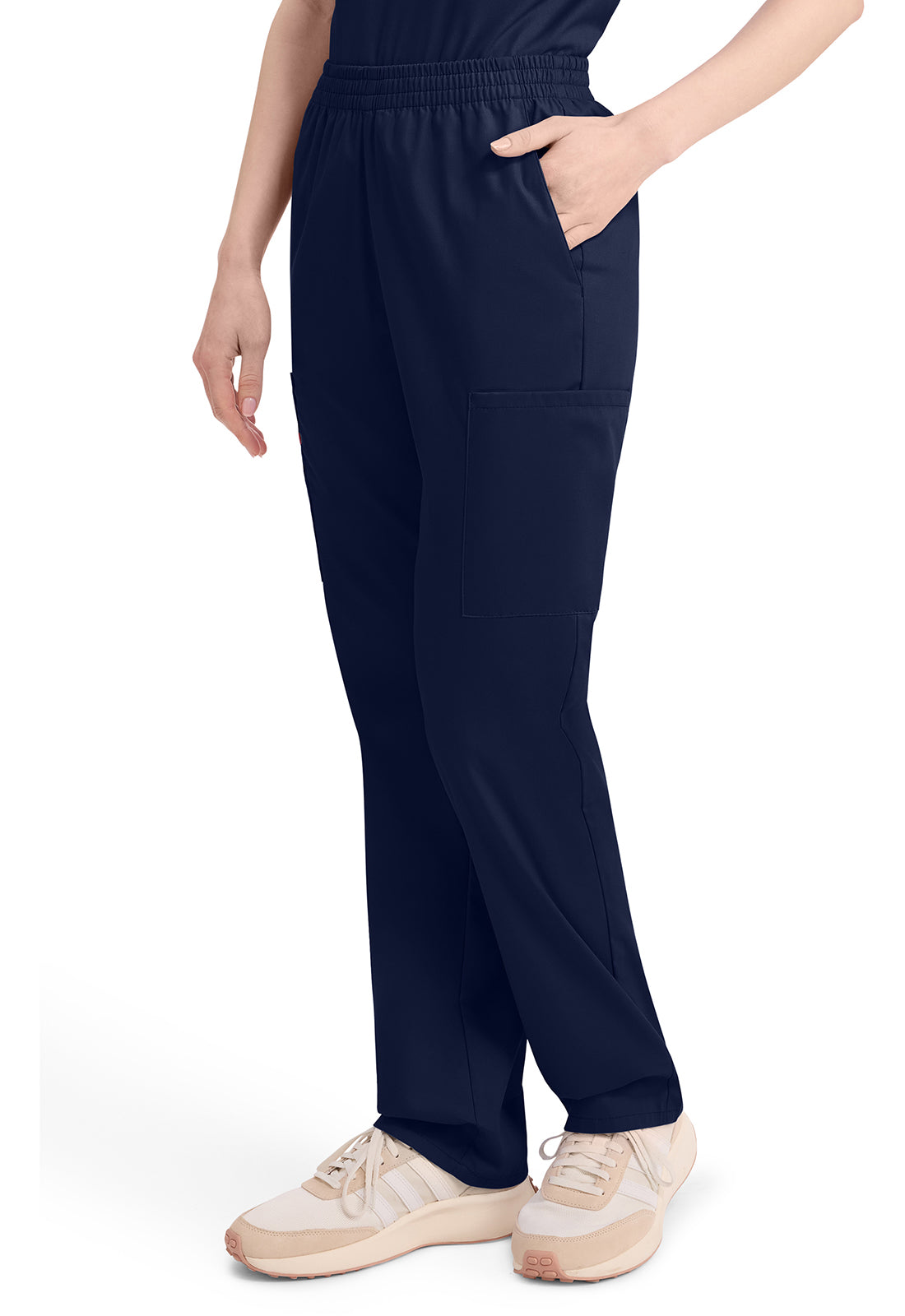 Damen Schlupfhose mit Cargotaschen