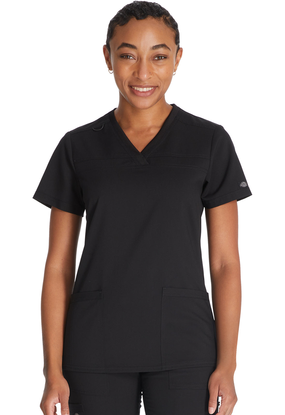 Damen Stretch-Kasack mit V-Ausschnitt