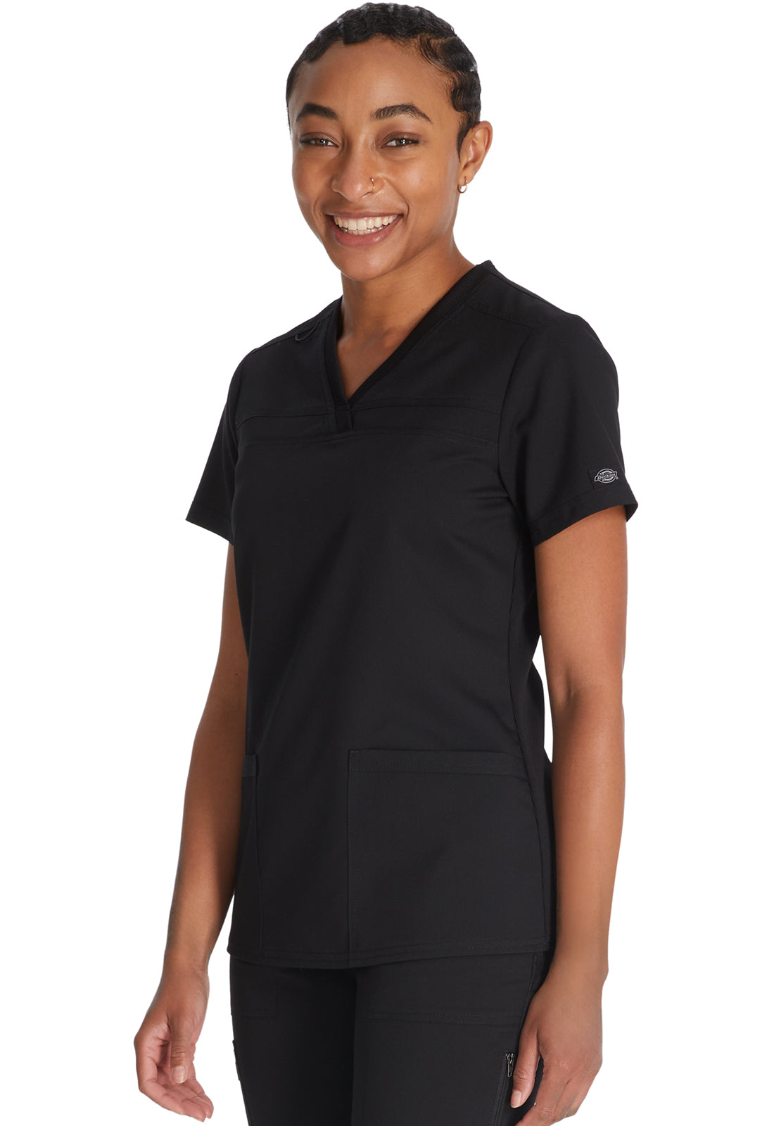 Damen Stretch-Kasack mit V-Ausschnitt