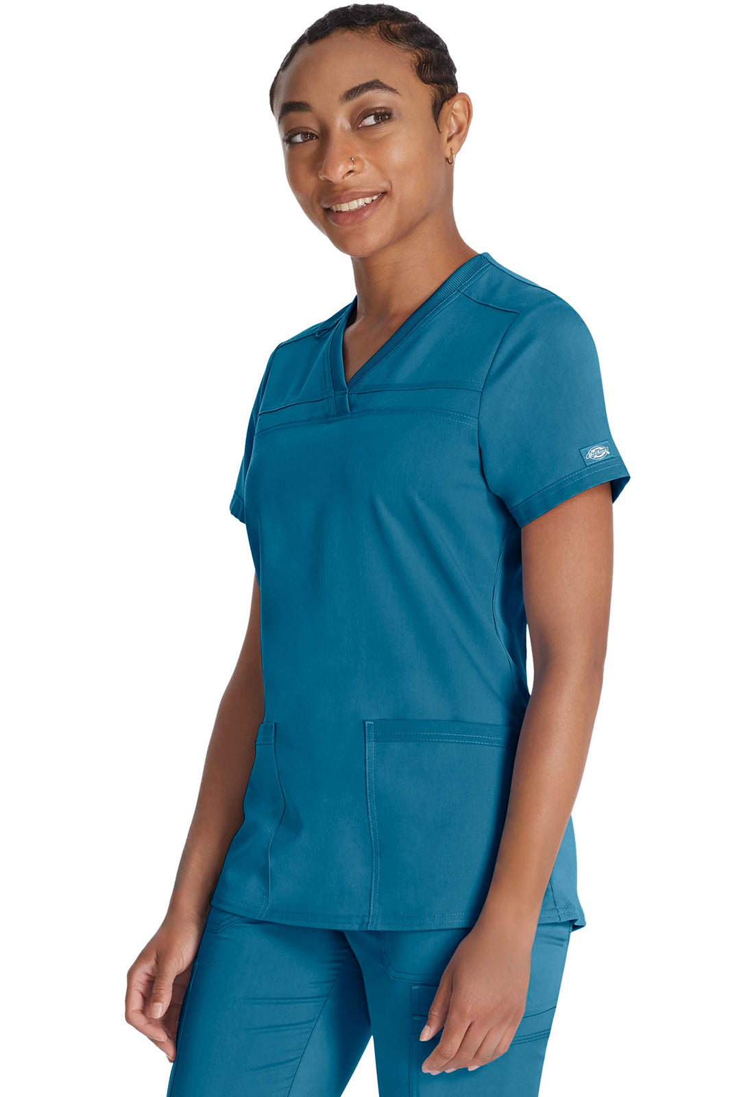 Damen Stretch-Kasack mit V-Ausschnitt