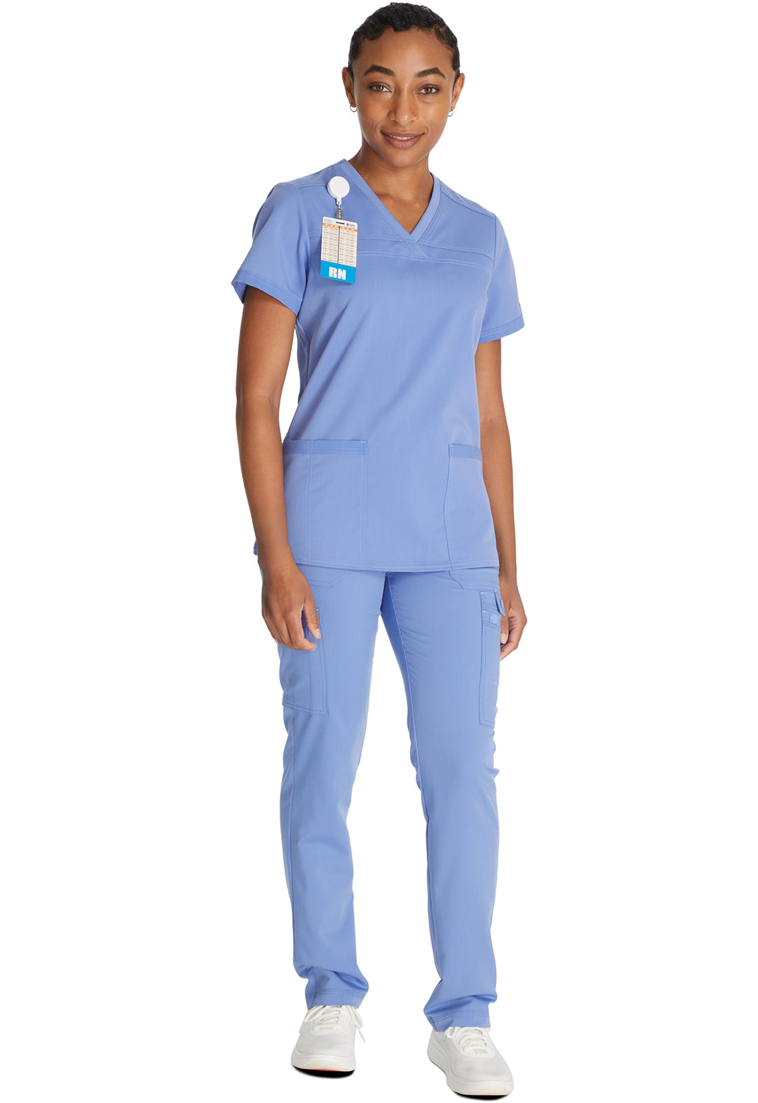 Damen Stretch-Kasack mit V-Ausschnitt