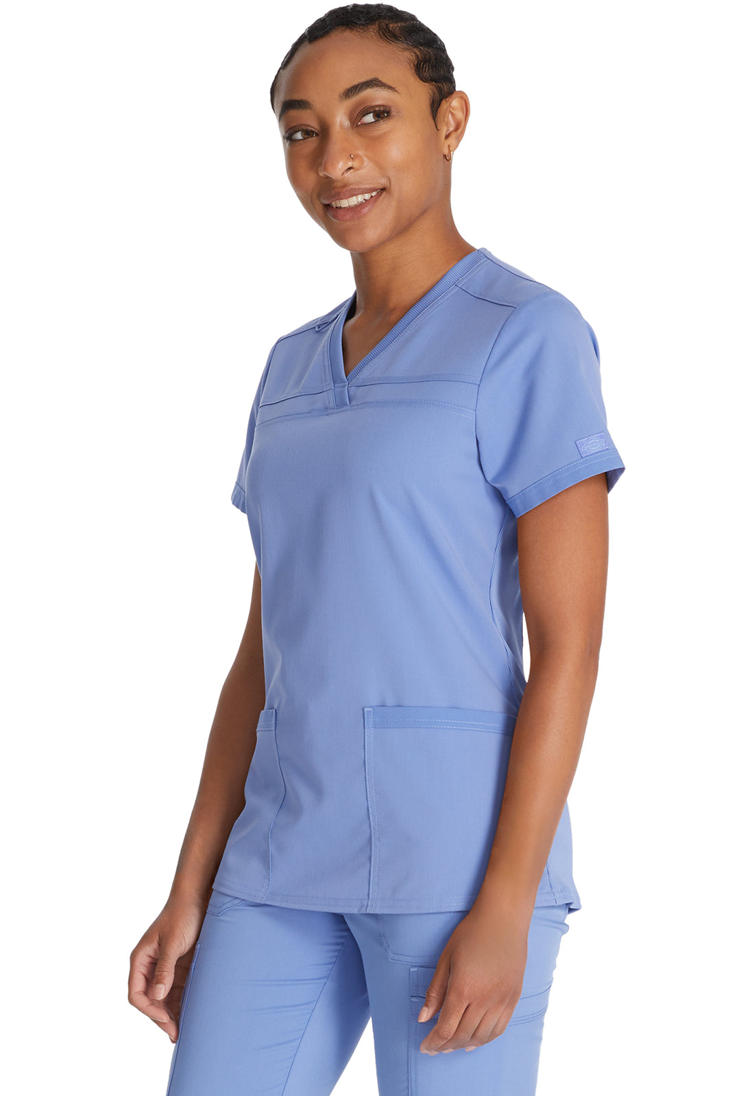 Damen Stretch-Kasack mit V-Ausschnitt