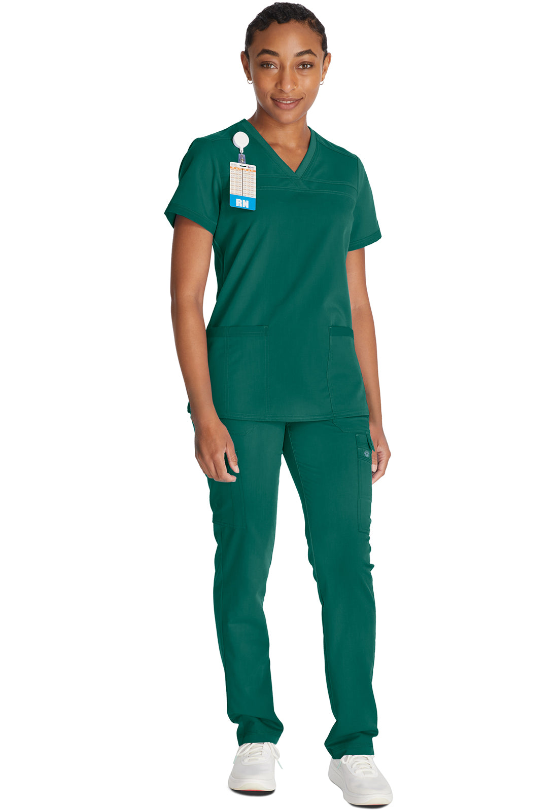 Damen Stretch-Kasack mit V-Ausschnitt