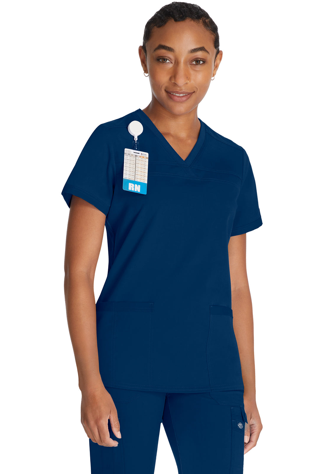 Damen Stretch-Kasack mit V-Ausschnitt