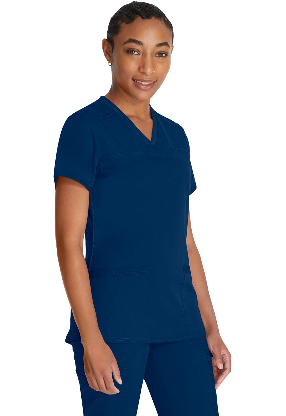 Damen Stretch-Kasack mit V-Ausschnitt