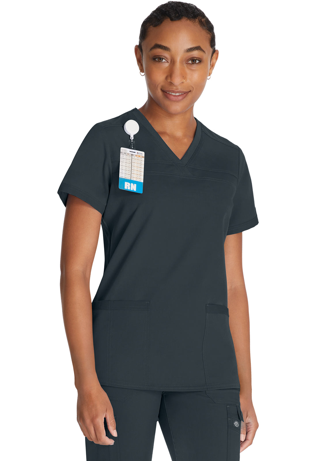 Damen Stretch-Kasack mit V-Ausschnitt