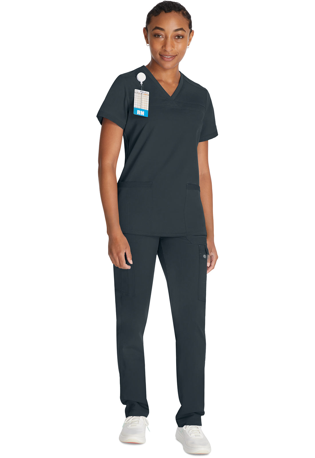 Damen Stretch-Kasack mit V-Ausschnitt