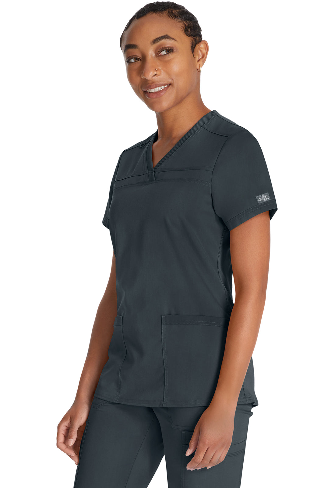 Damen Stretch-Kasack mit V-Ausschnitt
