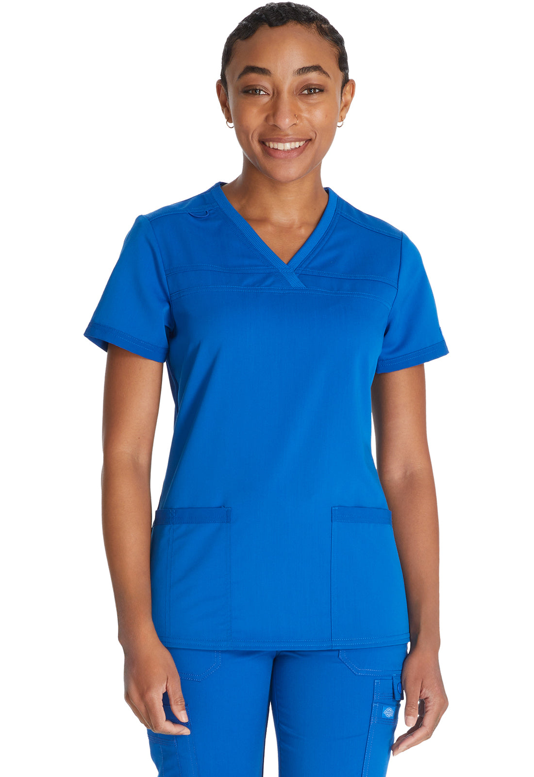 Damen Stretch-Kasack mit V-Ausschnitt
