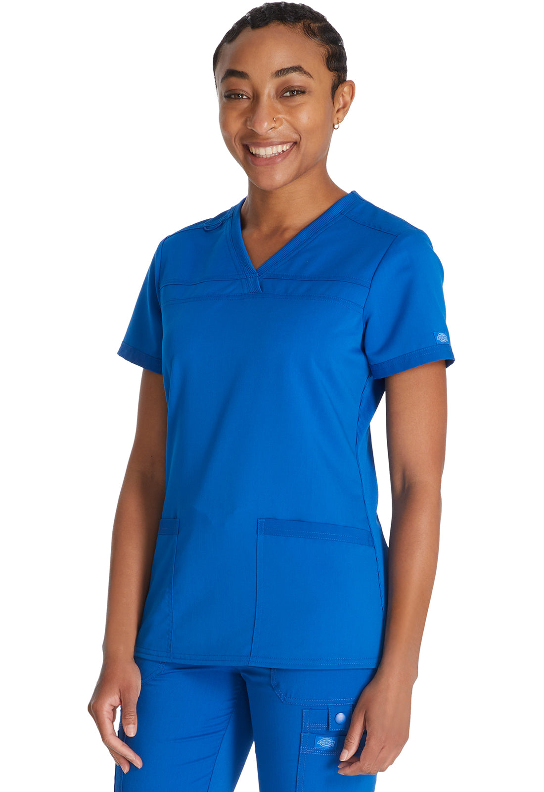 Damen Stretch-Kasack mit V-Ausschnitt