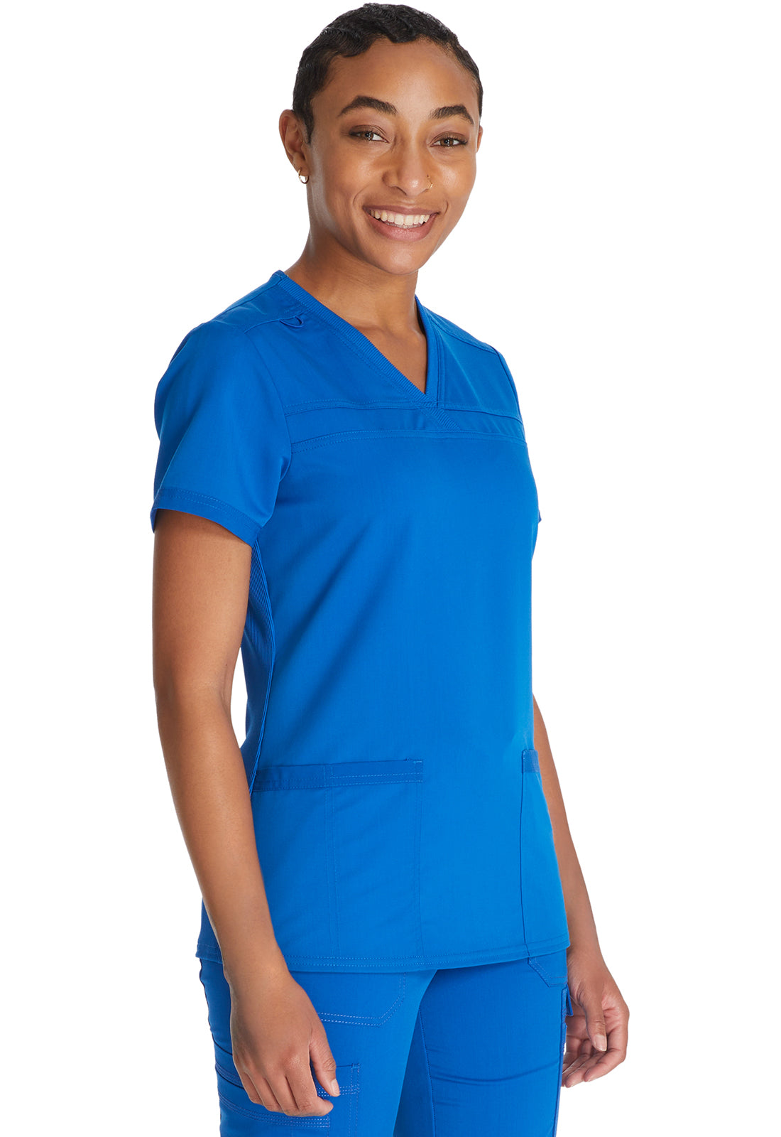 Damen Stretch-Kasack mit V-Ausschnitt