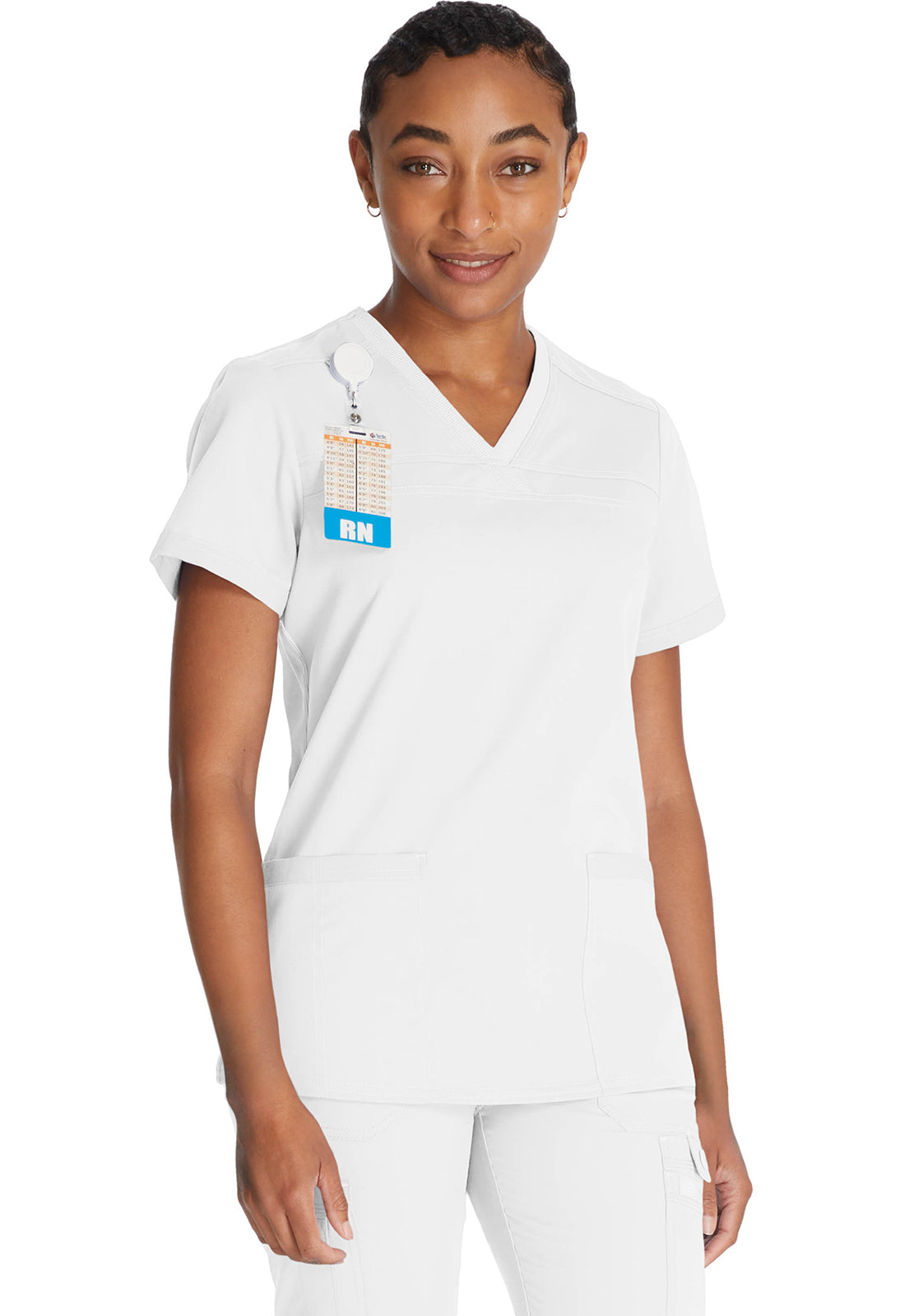 Damen Stretch-Kasack mit V-Ausschnitt