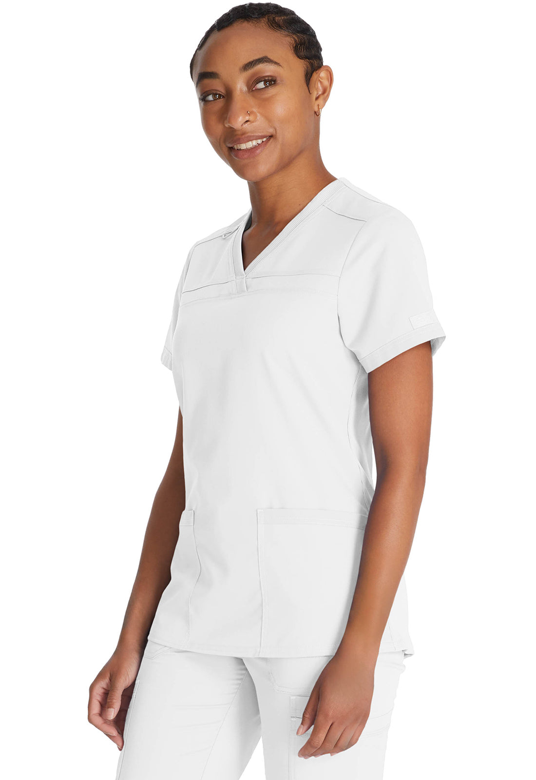 Damen Stretch-Kasack mit V-Ausschnitt