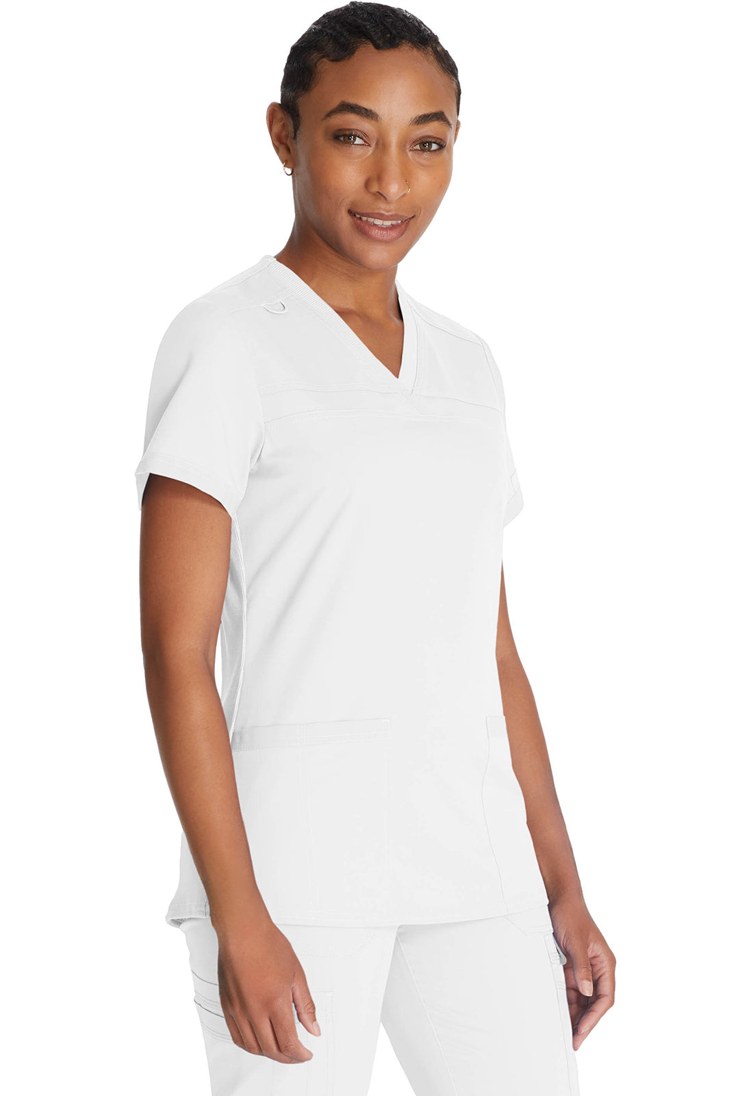 Damen Stretch-Kasack mit V-Ausschnitt