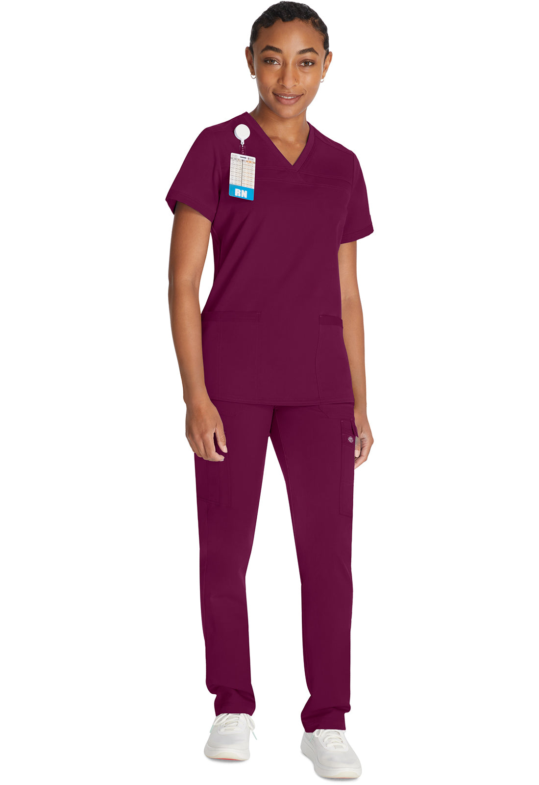 Damen Stretch-Kasack mit V-Ausschnitt