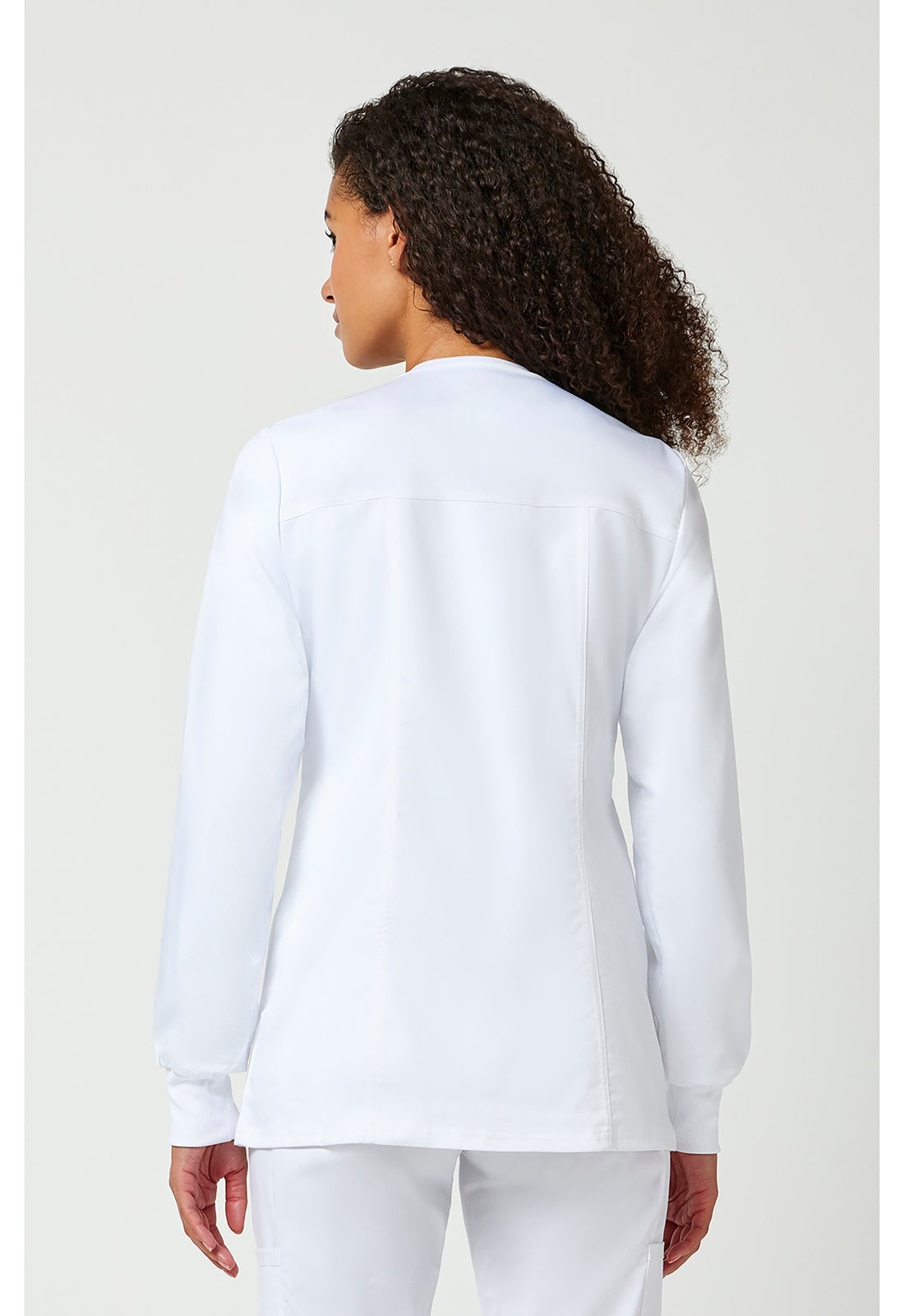 Damen Aufwärmjacke mit Druckknopfleiste