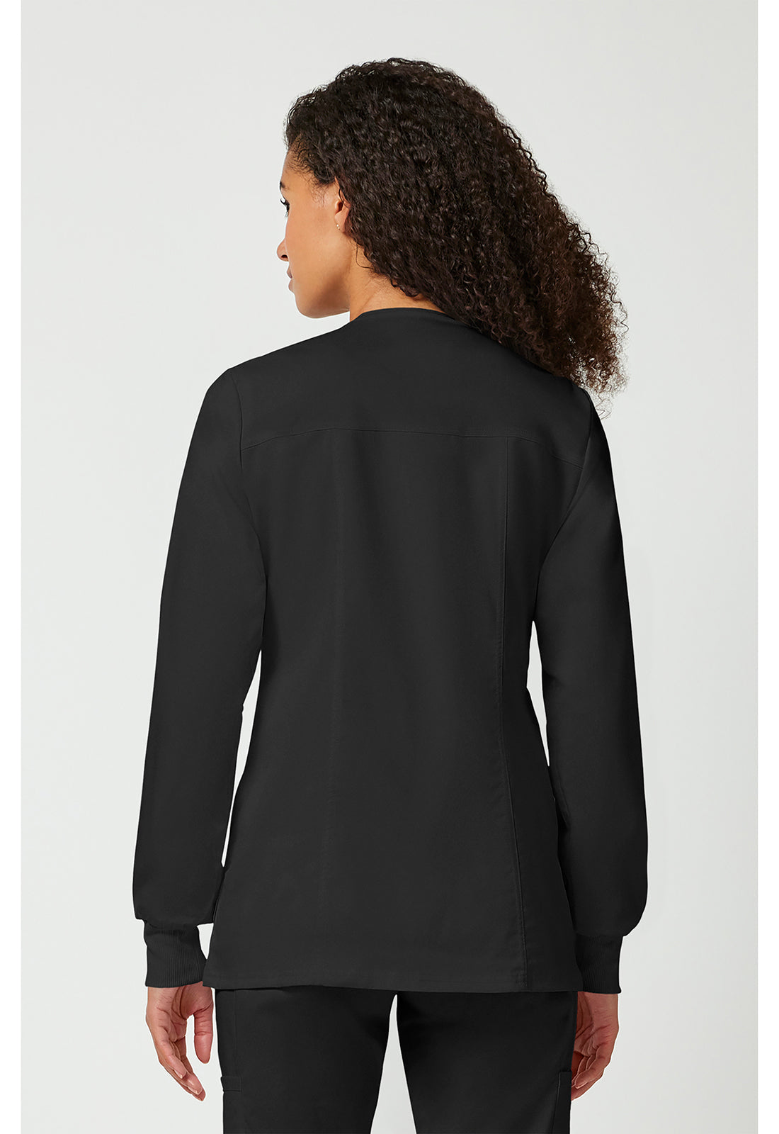 Damen Aufwärmjacke mit Druckknopfleiste