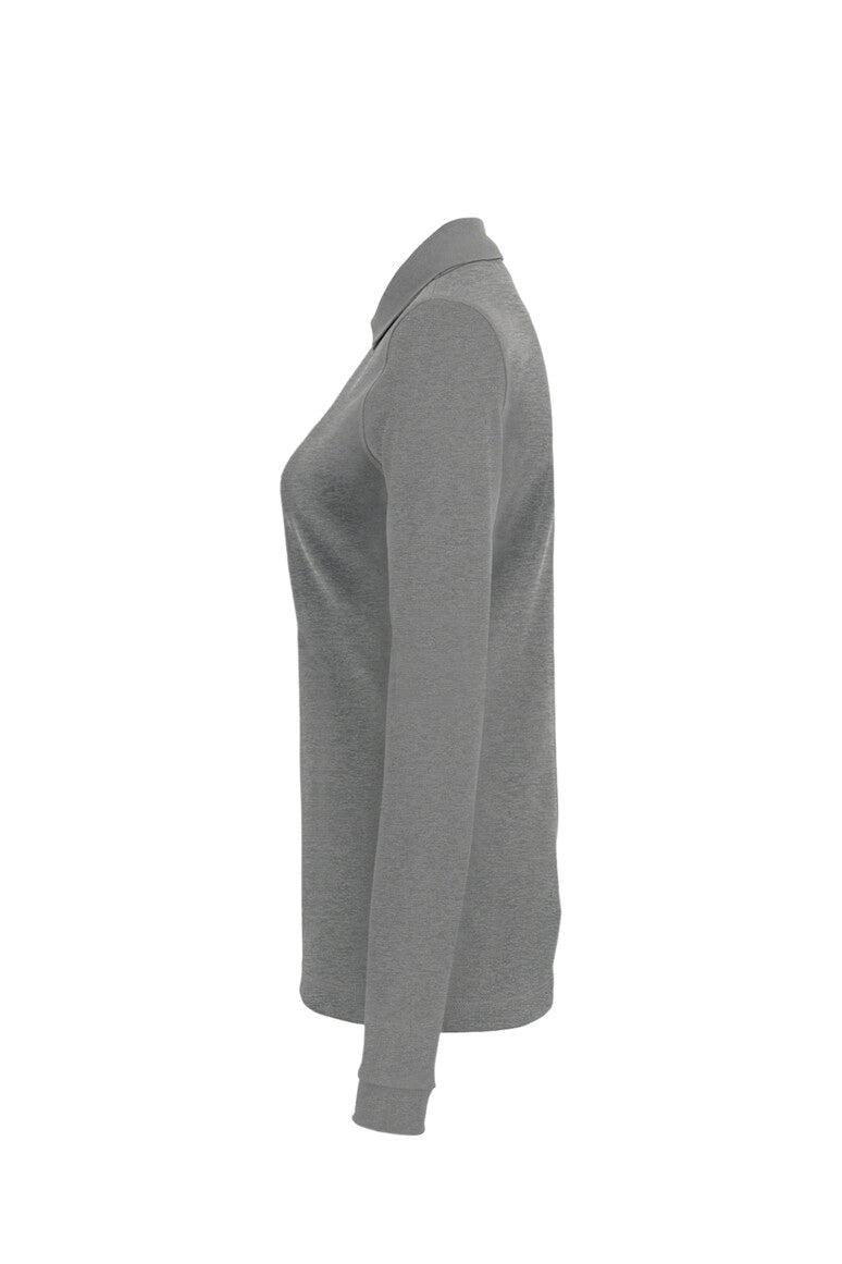 Damen Longsleeve-Poloshirt Mikralinar