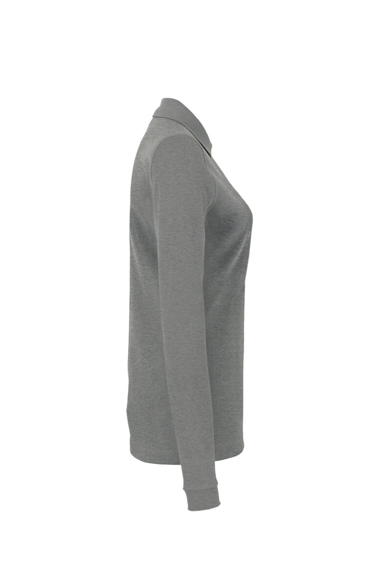 Damen Longsleeve-Poloshirt Mikralinar