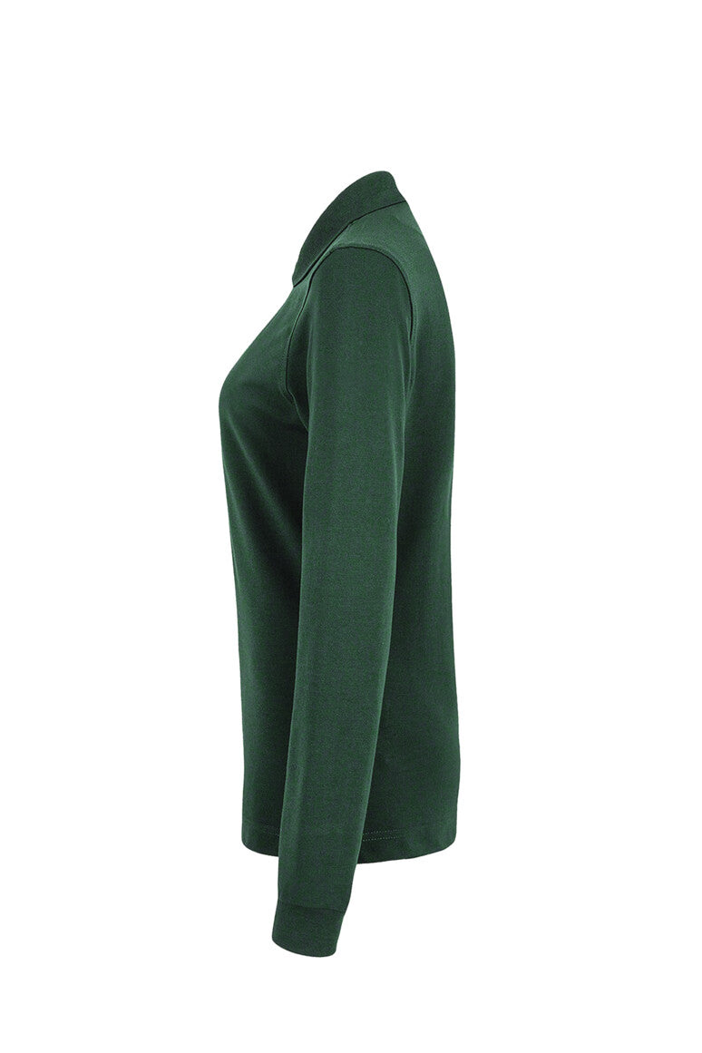 Damen Longsleeve-Poloshirt Mikralinar