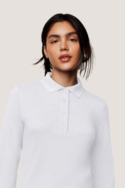 Damen Longsleeve-Poloshirt Mikralinar